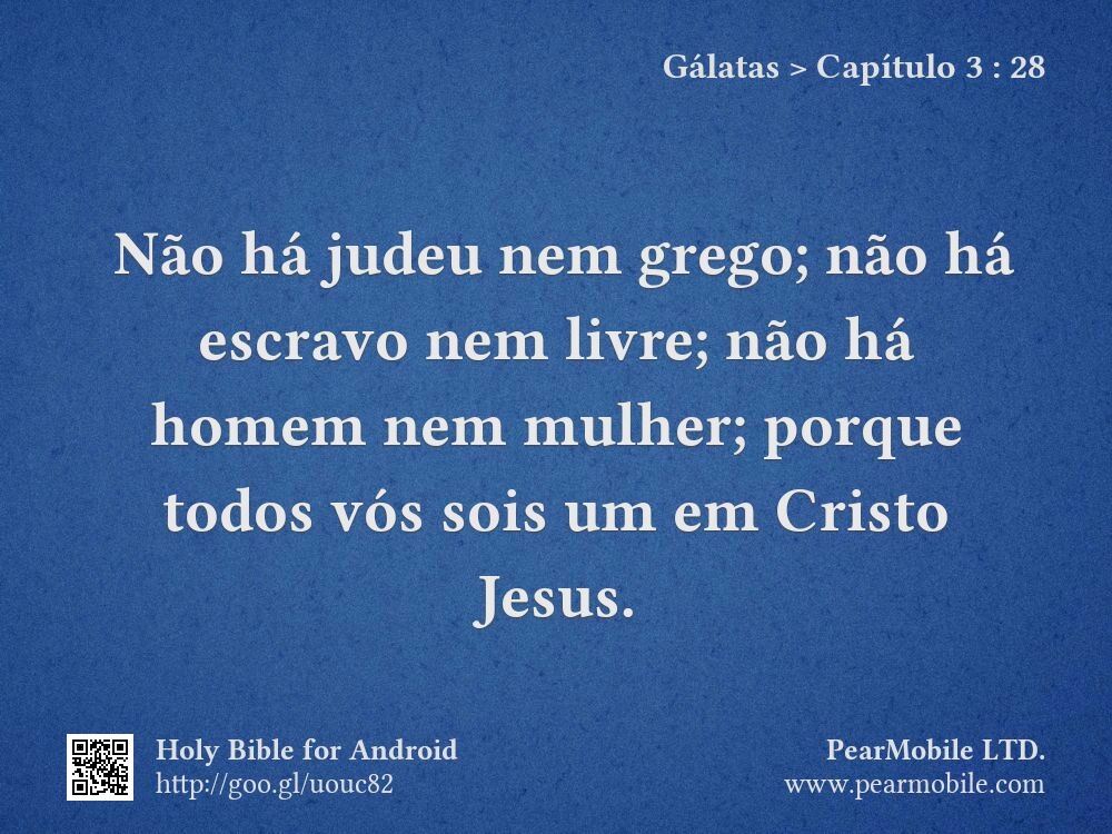 Gálatas, Capítulo 3:28